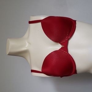 32DD Victoria's Secret Lined Demi Bra Red